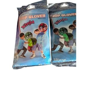 BIGFUN Ninja‎ Bop Gloves Inflatable 10 in. Red & Green Set Fun Kids Toy